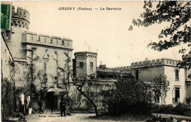 Carte postale ancienne Grigny La Baronie à Grigny