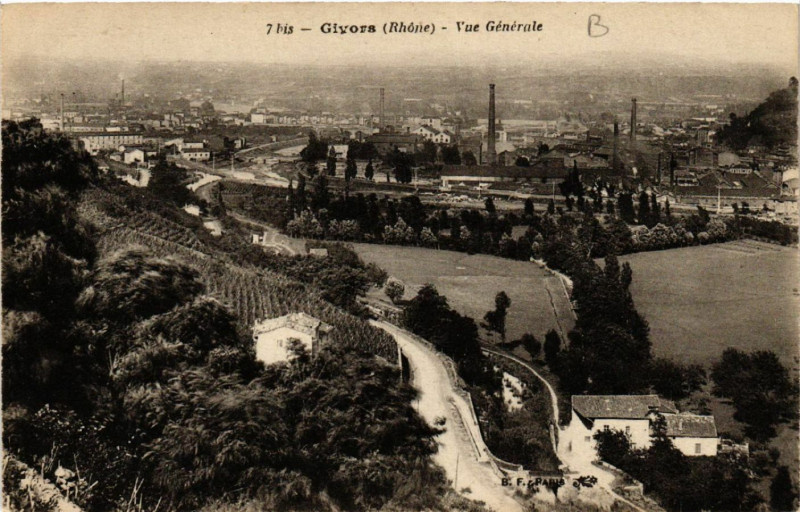 Carte postale ancienne Givors vue générale à Givors