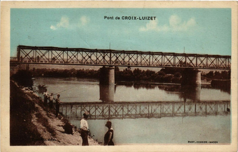 Carte postale ancienne Lyon Pont de Croix Luizet à Lyon