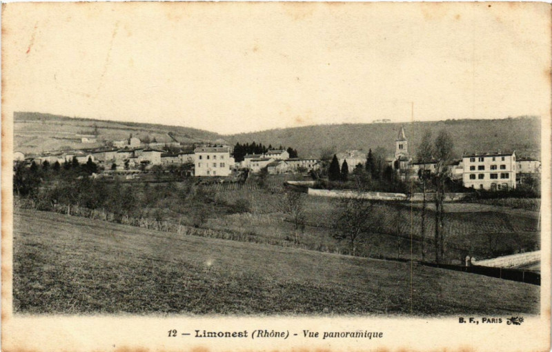 Carte postale ancienne Limonest Vue Panoramique à Limonest