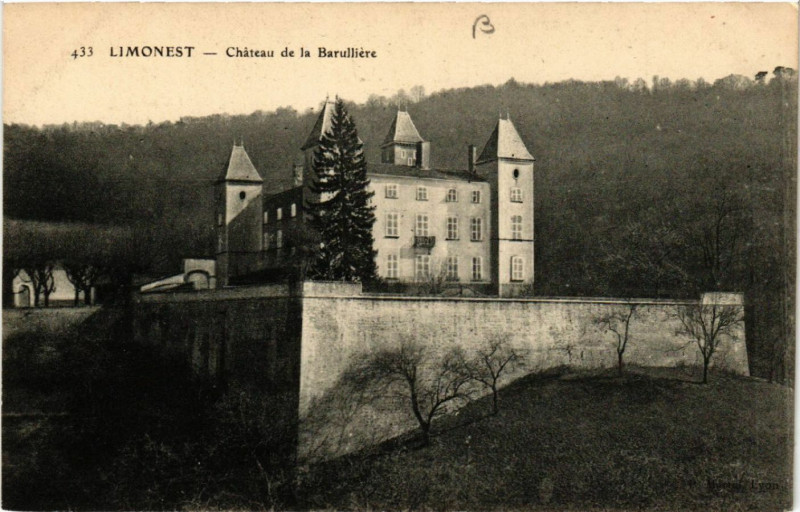 Carte postale ancienne Limonest Chateau de La Barolliere à Limonest