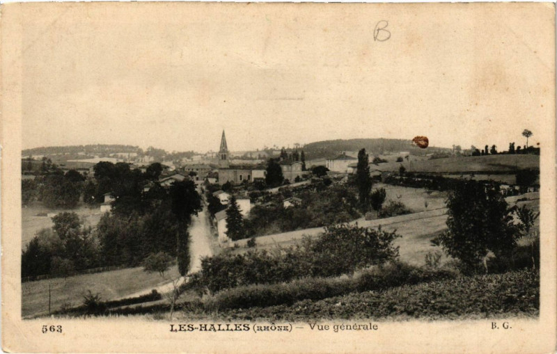 Carte postale ancienne Les Halles Vue générale aux Halles