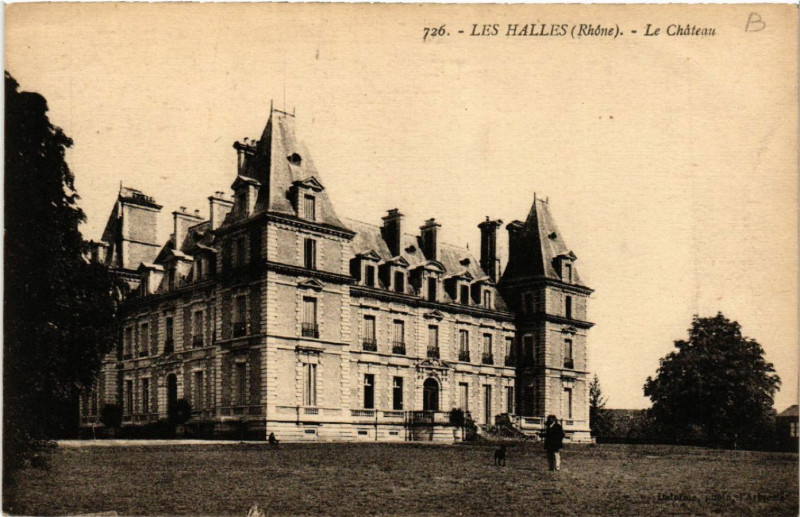Carte postale ancienne Les Halles Le Chateau aux Halles