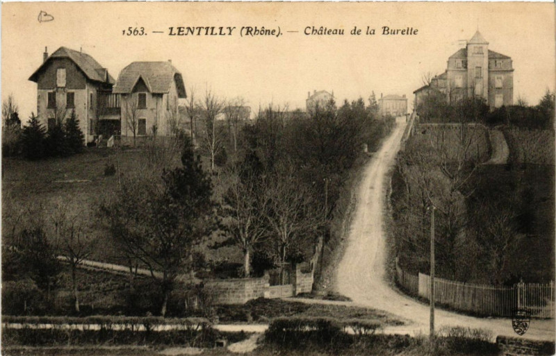 Carte postale ancienne Lentilly Chateau de la Burette à Lentilly