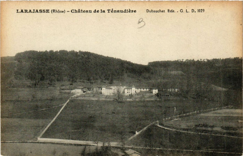 Carte postale ancienne Larajasse Chateau de la Thenaudiere à Larajasse
