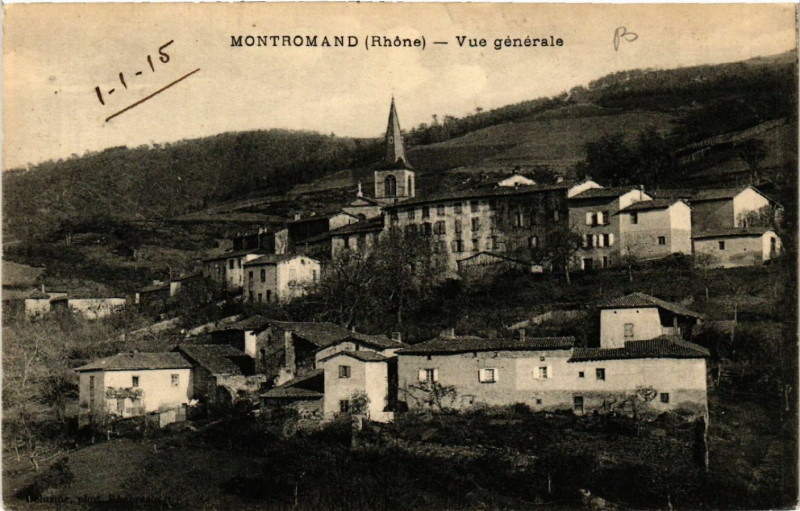 Carte postale ancienne Montromand vue générale