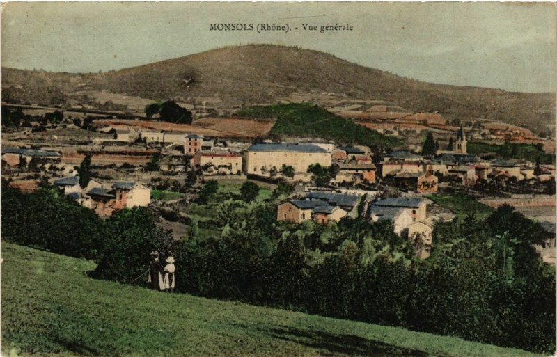 Carte postale ancienne Monsols vue générale