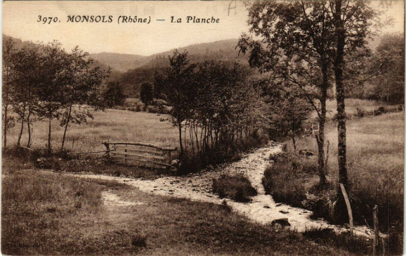 Carte postale ancienne Monsols La Planche