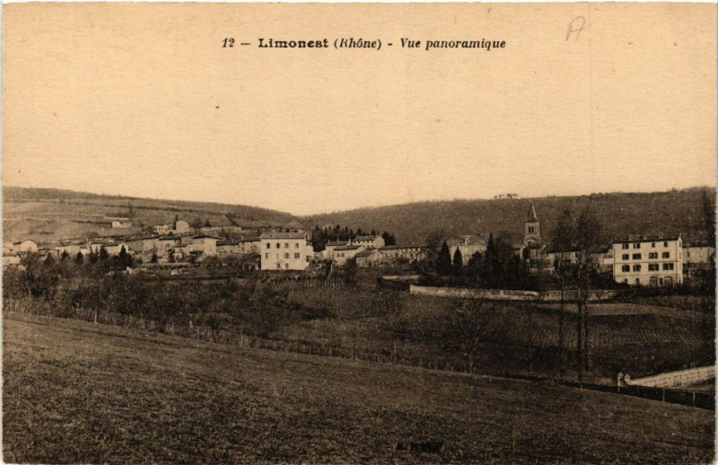 Carte postale ancienne Limonest vue panoramique à Limonest