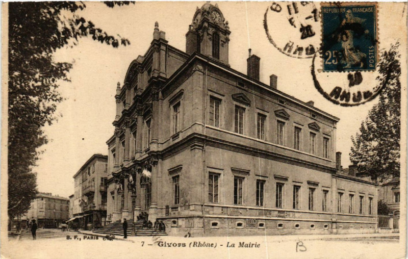 Carte postale ancienne Givors La Mairie à Givors