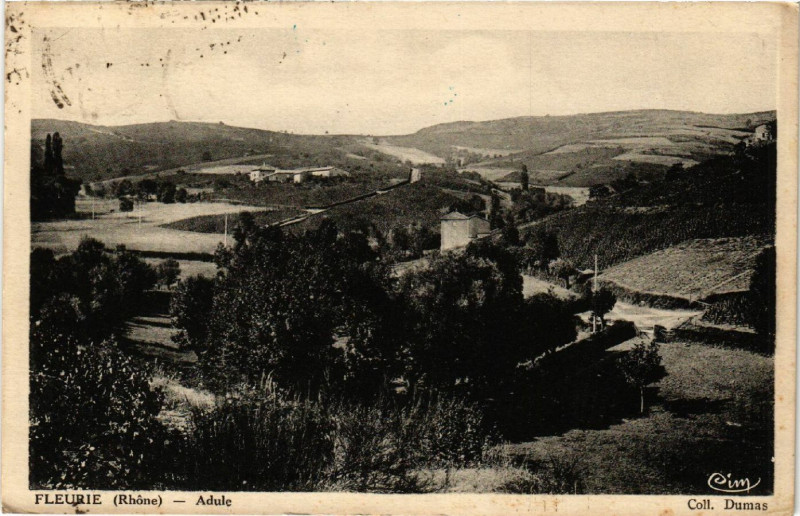 Carte postale ancienne Fleurie Adule Coll. Dumas à Fleurie