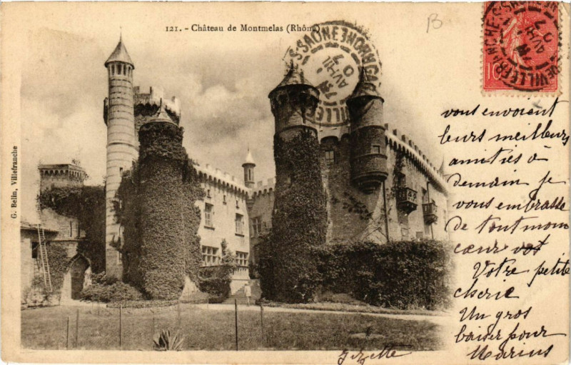 Carte postale ancienne Chateau de Montmelas