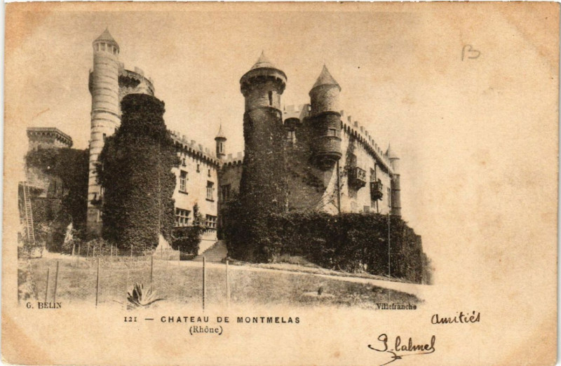 Carte postale ancienne Chateau de Montmelas