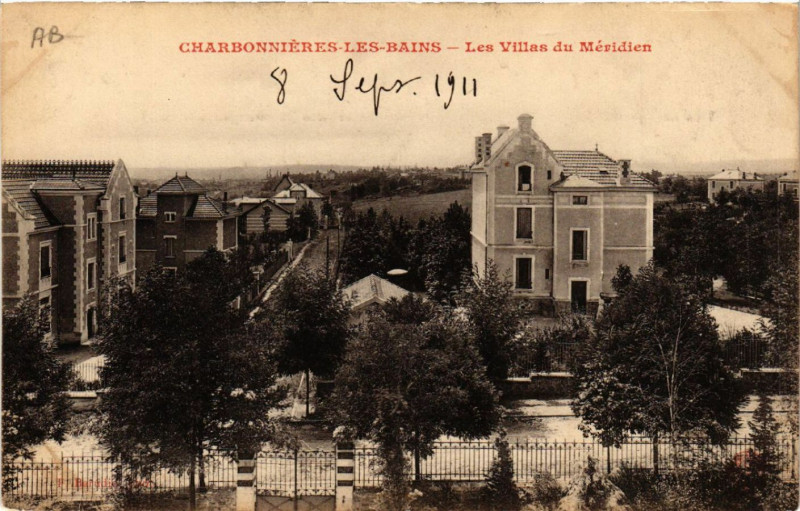 Carte postale ancienne Charbonnieres-les-Bains Les Villas du Meridien à Charbonnières-les-Bains