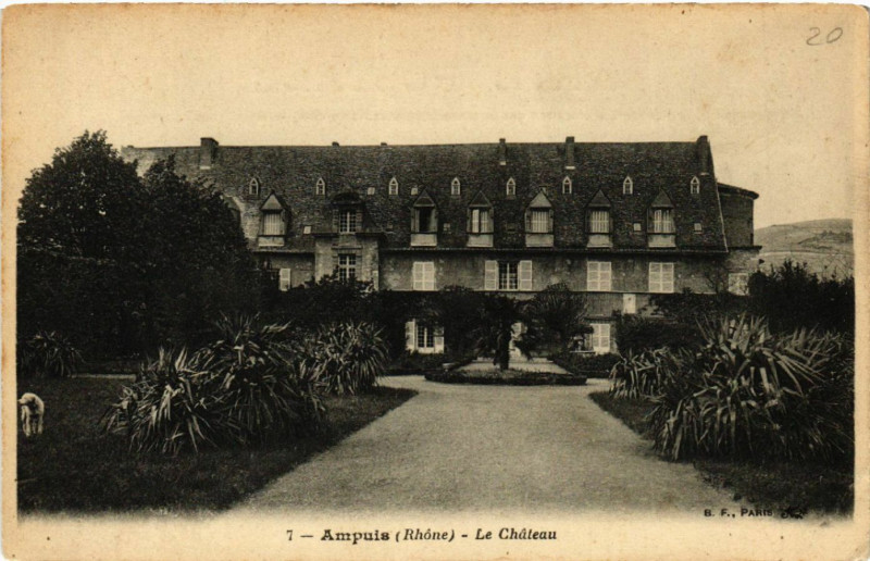 Carte postale ancienne Ampuis Le Chateau à Ampuis
