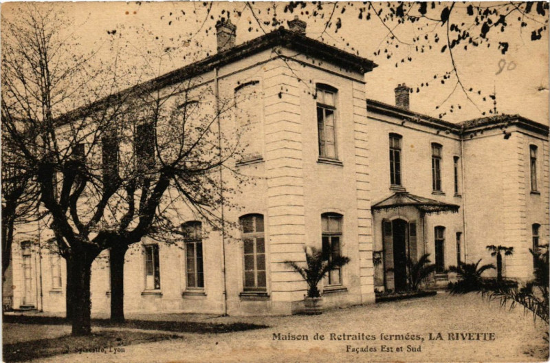 Carte postale ancienne Maison de Retraites fermées La Rivette