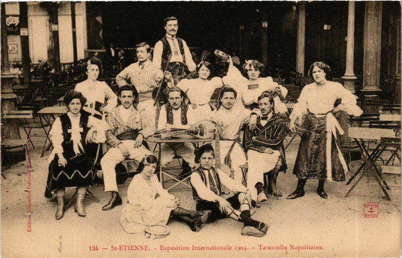 Carte postale ancienne Saint Etienne- Tarentelle Napolitaine France à Saint-Étienne