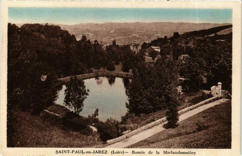 Carte postale ancienne Saint-Paul-en-Jarez - Bassin de la Merlanchonniere France à Saint-Paul-en-Jarez