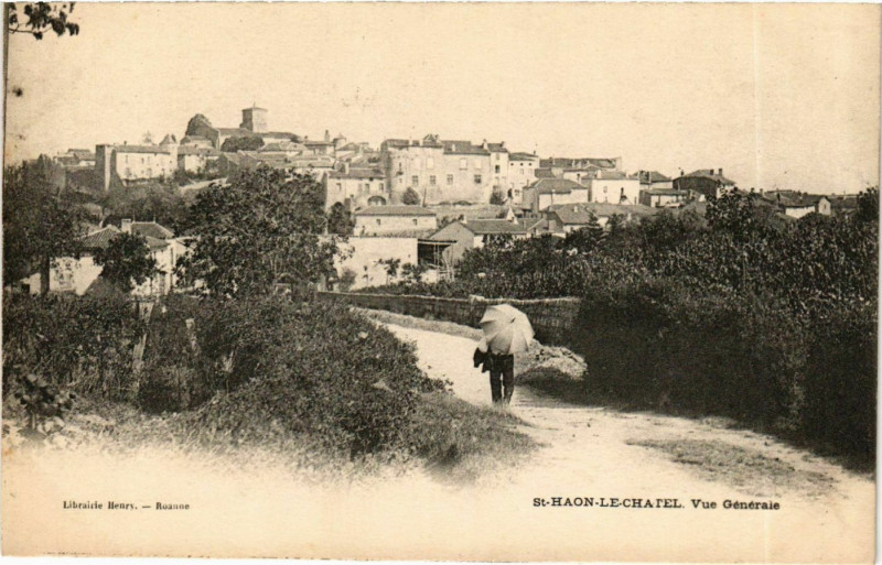 Carte postale ancienne Saint-Haon-le-Chatel - Vue Generale France à Saint-Haon-le-Châtel