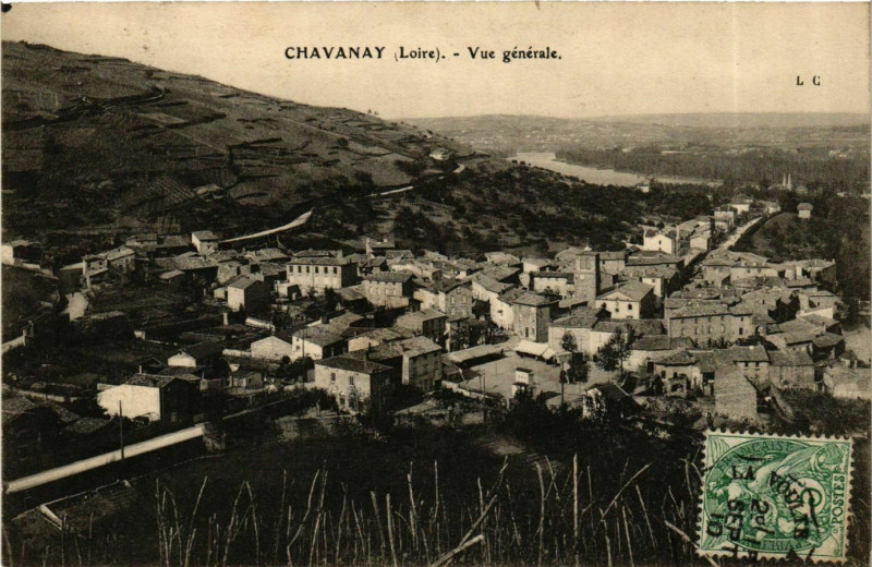 Carte postale ancienne Chavanay - Vue Generale France à Chavanay