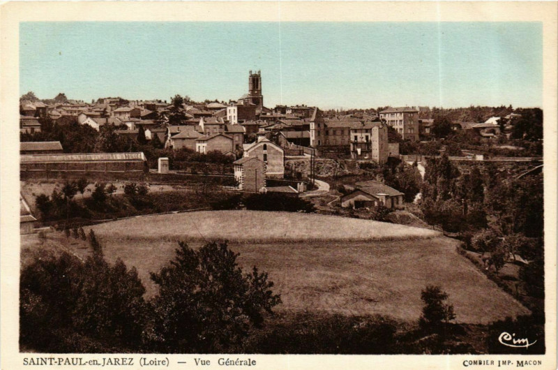 Carte postale ancienne Saint-Paul-en-Jarez - Vue Generale France à Saint-Paul-en-Jarez