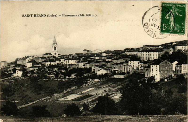 Carte postale ancienne Saint-Heand - Panorama France à Saint-Héand