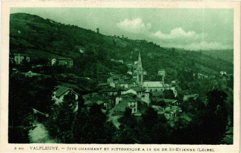 Carte postale ancienne Valfleury - Vue Generale France à Valfleury