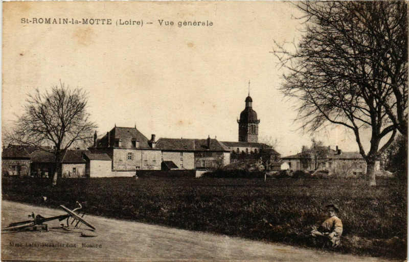 Carte postale ancienne Saint-Romain-la-Motte - Vue Generale France à Saint-Romain-la-Motte