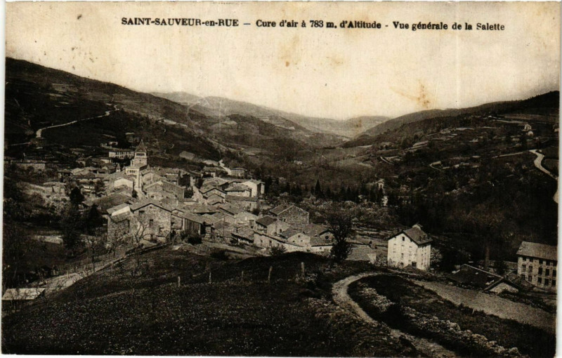 Carte postale ancienne Saint-Sauveur-en-Rue - Vue Generale de la Salette France à Saint-Sauveur-en-Rue