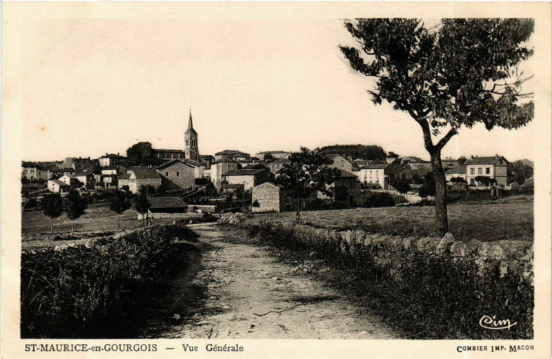 Carte postale ancienne Saint-Maurice-en-Gourgois - Vue Generale France à Saint-Maurice-en-Gourgois