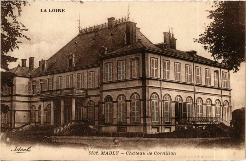 Carte postale ancienne Mably - Chateau de Cornillon France à Mably