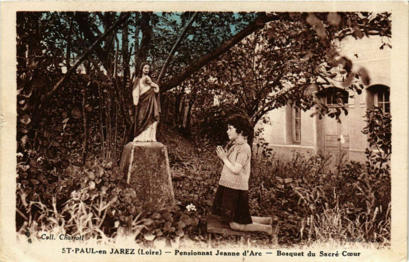 Carte postale ancienne Saint-Paul-en-Jarez - Pensionnat Jeanne-d'Arc France à Saint-Paul-en-Jarez