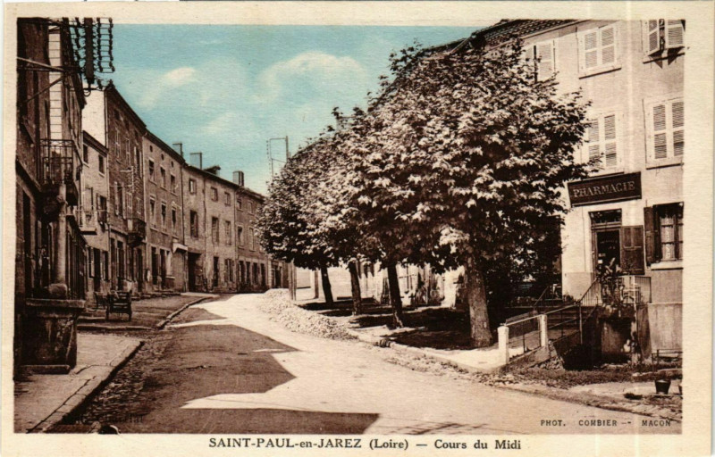Carte postale ancienne Saint-Paul-en-Jarez - Cours du Midi France à Saint-Paul-en-Jarez