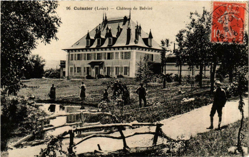 Carte postale ancienne Cuinzier - Chateau de Belvire France à Cuinzier