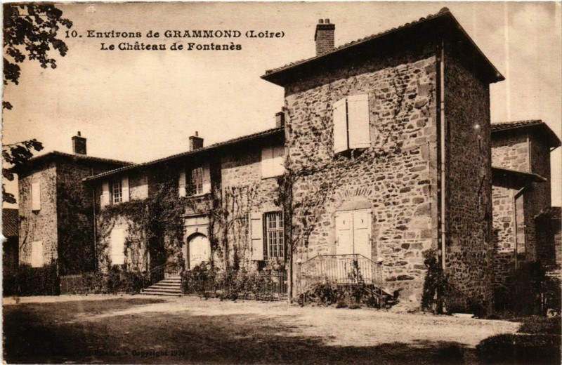 Carte postale ancienne Fontanes - La Chateau de Fontanes - Environs de Grammond France à Fontanès