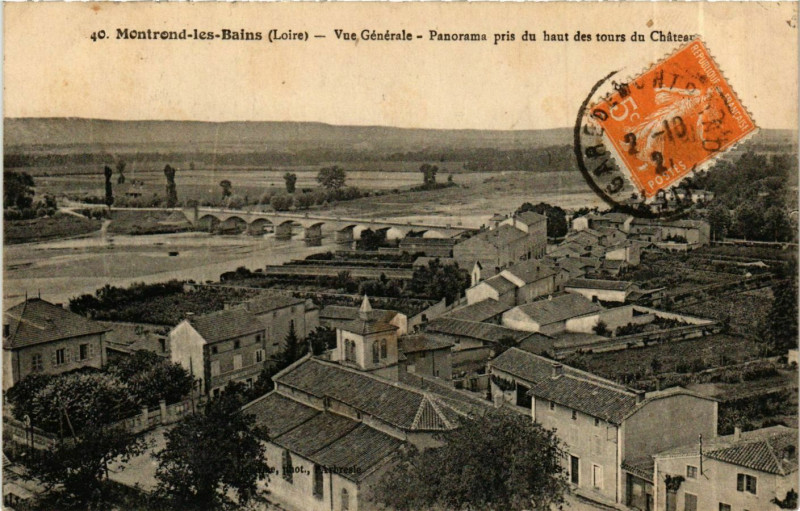 Carte postale ancienne Montrond-les-Bains - Vue Generale France à Montrond-les-Bains