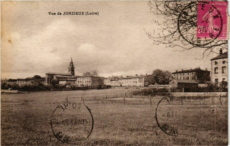 Carte postale ancienne Jonzieux - Vue de Jonzieux France à Jonzieux