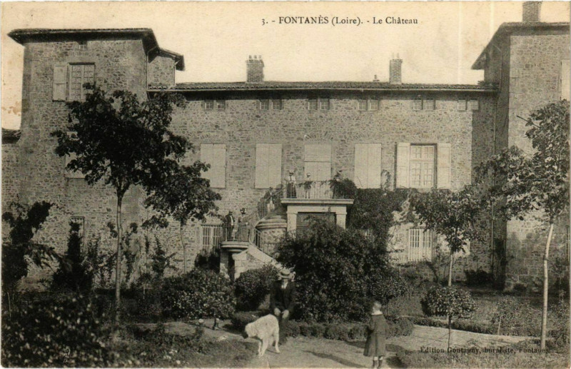 Carte postale ancienne Fontanes - Le Chateau France à Fontanès