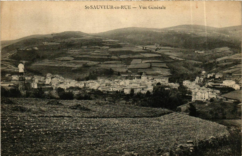 Carte postale ancienne Saint-Sauveur-en-Rue - Vue Generale France à Saint-Sauveur-en-Rue