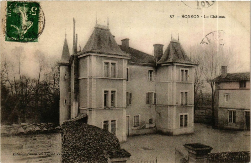 Carte postale ancienne Bonson - Le Chateau France à Bonson