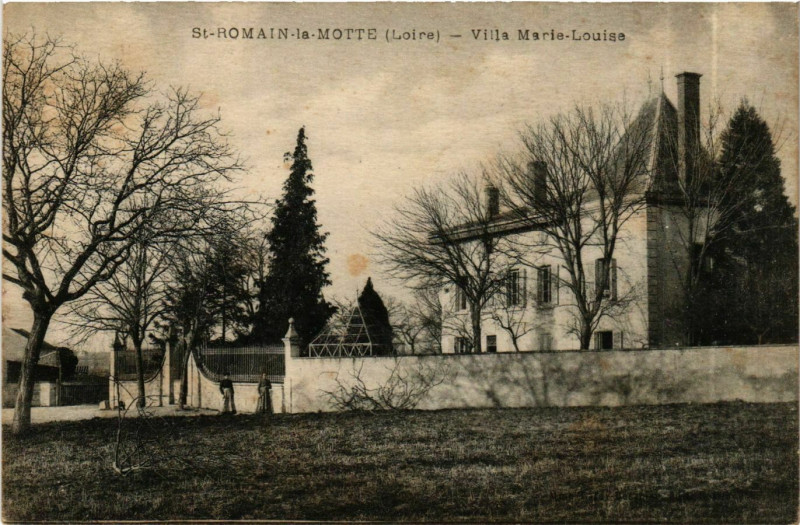 Carte postale ancienne Saint-Romain-la-Motte - Villa Marie-Louise France à Saint-Romain-la-Motte