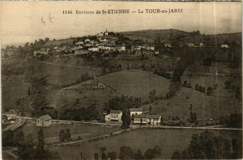 Carte postale ancienne La Tour-en-Jarez - Env. de St-Etienne - Vue France à La Tour-en-Jarez