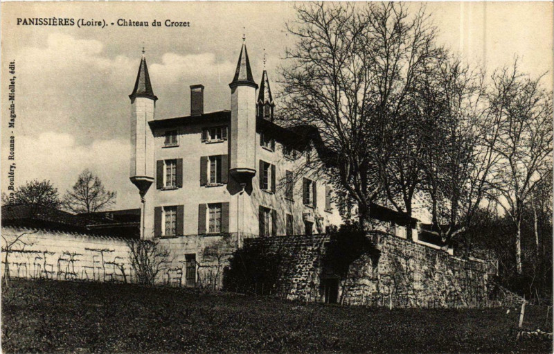Carte postale ancienne Panissieres - Chateau du Crozet France à Panissières