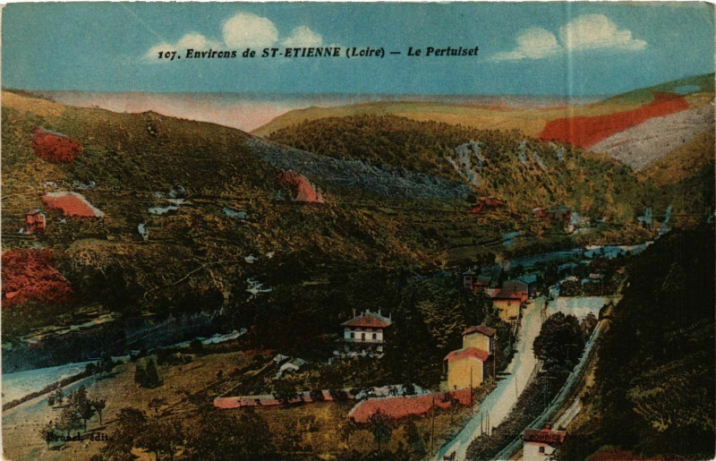Carte postale ancienne Le Pertuiset - Environs de Saint-Etienne France à Saint-Étienne