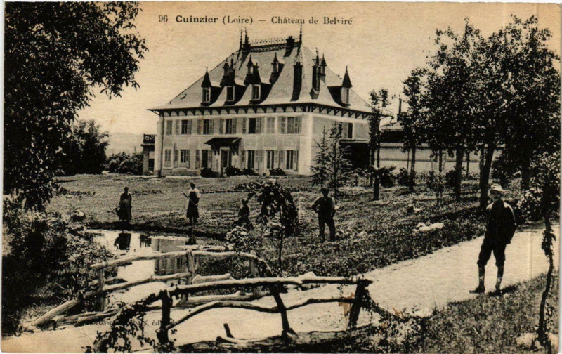 Carte postale ancienne Cuinzier - Chateau de Belvire France à Cuinzier