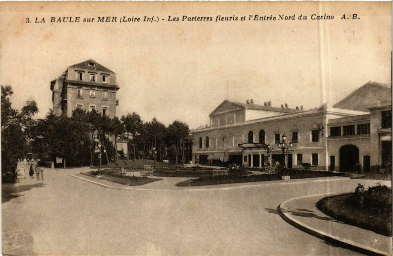 Carte postale ancienne La Baule-sur-Mer - Entree Nord du Casino France