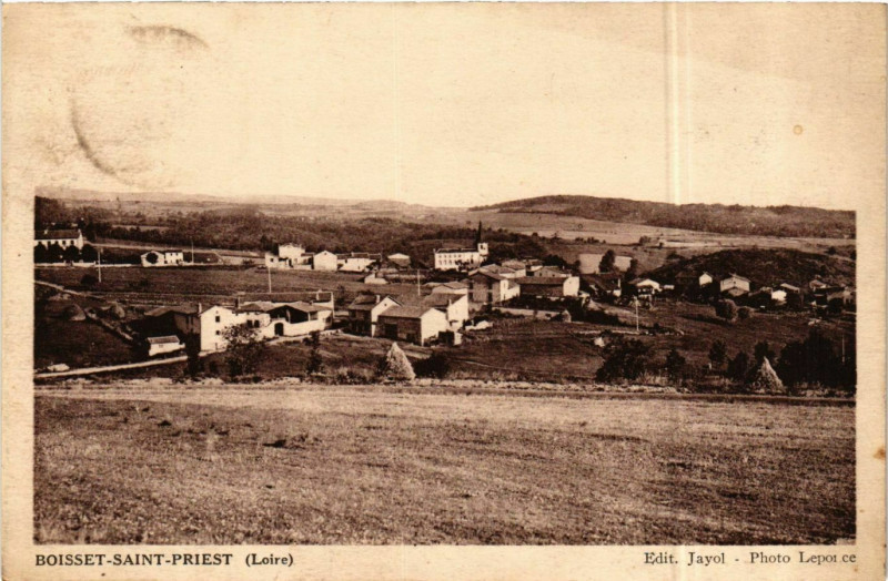 Carte postale ancienne Boisset-Saint-Priest - Vue Generale France à Boisset-Saint-Priest