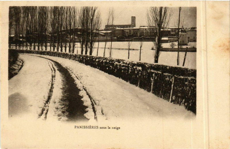 Carte postale ancienne Panissieres - Panissieres sous la Neige France à Panissières