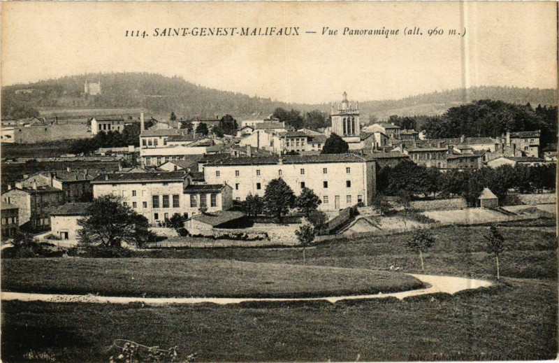 Carte postale ancienne Saint-Genest-Malifaux - Vue Panoramique France à Saint-Genest-Malifaux