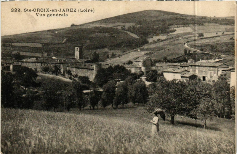 Carte postale ancienne Sainte-Croix-en-Jarez - Vue Generale France à Sainte-Croix-en-Jarez